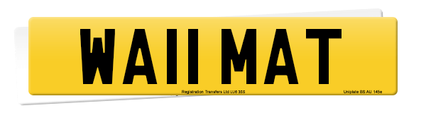 Registration number WA11 MAT